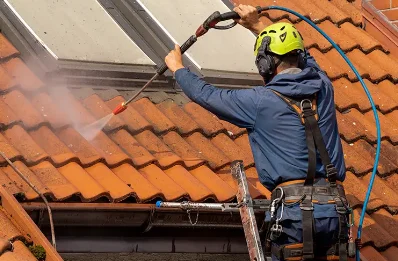 Démoussage et hydrofuge de toiture à Angeduc